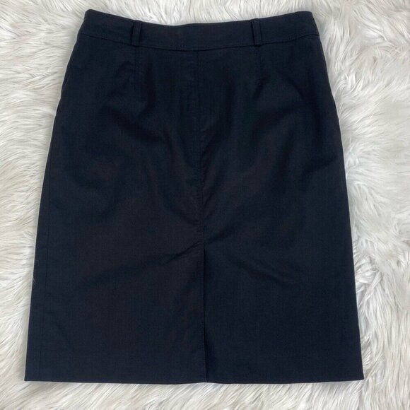 Burberry London Women's Black Minimalist Straight‎ Boss Career Skirt IT 38/W29 - Picture 8 of 13